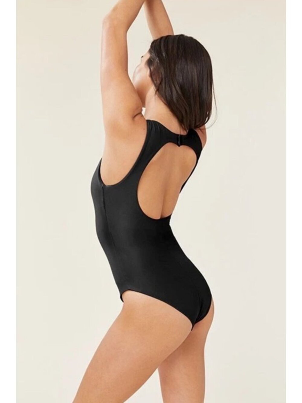 NEW Andie Corsica One-Piece Swimsuit Black Large Keyhole Cutout Slimming Padded